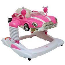 The Combi All In One Activity Walker In Pink Baby Activity Walker Baby Bouncer Baby Walker