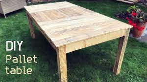 From coffee tables to dining tables, all of these handmade tables are made with little more than a few wooden pallets… this charcoal black breakfast table made from 6 bulk standard pallets just goes to show how easy it is to make these! Diy How To Make Table From Pallet Wood Youtube