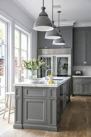 I Cannot Get Enough Of This Beauty Grey Cabinets Marble Counter Tops And Natural Flooring Yep Tha Charming Kitchen Kitchen Inspirations Transitional House