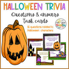 Many were content with the life they lived and items they had, while others were attempting to construct boats to. Halloween Trivia Quiz Task Cards By Mastering Elementary Tpt