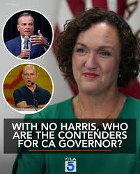 The field is wide open after former Vice President Kamala Harris announced  she won't run for governor of California. Here are the candidates who  currently have the most support.  https://ktla.com/news/local-news/angel-city-brewery-in-l-a-arts-district ...