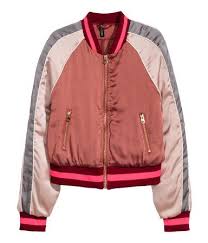 Satin Bomber Jacket Rust Sale H M Us Satin Bomber Jacket Bomber Jacket Padded Bomber Jacket