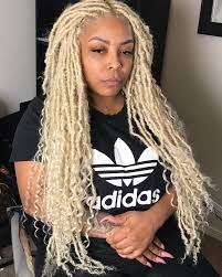 Goddess Black And Blonde Faux Locs Frontal Faux Locs Goddess Wig Soft Dreadlocks Medium Texture Etsy Faux Locs Hairstyles Hair Styles Locs Hairstyles