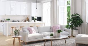 1 meuble tv, 1 table de repas, 1 vitrine 1 porte, 1 vitrine 2 portes, 1 bahut 2 portes, 1 bahut 4 portes et 1 rangement 4 portes. Open Space 40 Idees Pour Amenager Cuisine Et Salon Dans La Meme Piece