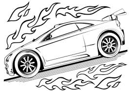 Convertible car on the road. Printable Coloring Pages For Adults Cars Coloring And Drawing