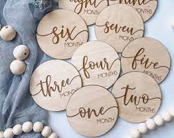 Baby Month Signs Etsy
