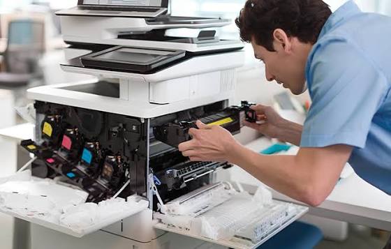 Printer support illustration