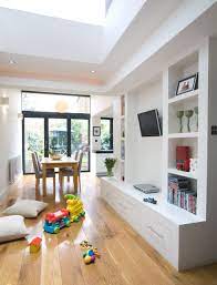 If you have kids, these rooms will suddenly become littered with junk. Kitchen Extension Islington Architect Your Home Family Room Design Home Family Friendly Living Room