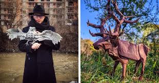 Self-Taught Artist Creates Paper Menagerie by Folding Paper