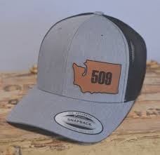 State Area Code Custom Leather Patch Hat