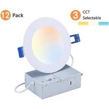 Cloudybay Lighting Cloudy Bay 4 Inch 3000k 4000k 5000k Three Color Temperature Selectable Dimmable 10w Cri 90 Ic Rated Ultra Thin Recessed Down