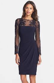Xscape Evenings Embellished Stretch Sheath Dress Navy Cocktail Dress Vestidos Moda Vestido Curto