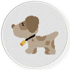 Create a beautiful family heirloom with these beautiful dog breed cross stitch charts and patterns in your favorite dog breed. Cute Brown Dog Cross Stitch Pattern Daily Cross Stitch
