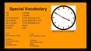 Check spelling or type a new query. Telling Time In Spanish Youtube
