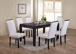At coleman furniture, we carry a great selection of coaster furniture collections, including the popular delange power reclining furniture collection and the tabitha dining collection. Astaire 7 Piece Kitchen Dining Set Cappuccino Wood 59 Rectangle Contemporary Table 6 White Parsons Chairs Walmart Com Walmart Com