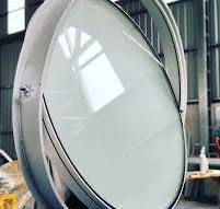 IGS Aluminio SA | Ventana circular de aluminio pintado con ...