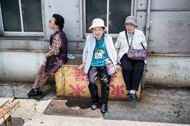 Tsukiji Market Old Ladies Japanese Women Old Women Lady