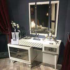 We stock sets which include a table, mirror and a comfortable stool to sit on at discount prices. Pin By Hamda On Decor Simple Bedroom Design Modern Dressing Table Designs Modern Bedroom Furniture Sets