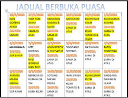 Kesaksian bu rahma turun 20kg. Jadual 30 Menu Di Bulan Ramadhan Download Je Nhazla Fikri