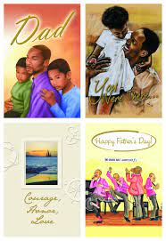 Father's day is for all men who love with a father's heartinside message: Assorted African American Father S Day Cards The Black Art Depot