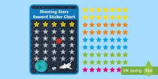 shooting stars sticker reward charts motivation display