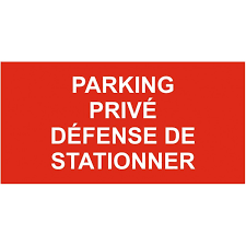 Livraison gratuite possible dès € d'achat. Autocollant Et Panneau Parking Prive Defense De Stationner
