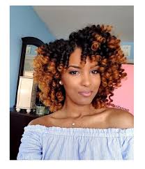 Beautiful curls with light brown highlights and nice gold hoop earrings. 40 Stylish Crochet Braids Styles On 4c Hair To Try Next Coils And Glory