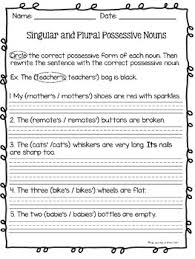 Plural and possessive nouns are introduced. Possessive Nouns Worksheets By Fab And Fun In First Tpt