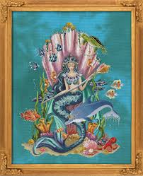 See more ideas about cross stitch, mermaid cross stitch, stitch. Patterns Counted Cross Stitch Chart Pattern 15 X 17 The Twin Mermaids Arts Crafts Sewing