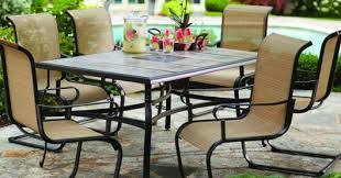 All small patio dining furniture can be shipped to you at home. The Home Depot 7 Piece Hampton Bay Patio Dining Set Only 299 Reg 499 Family Friendly Frugality