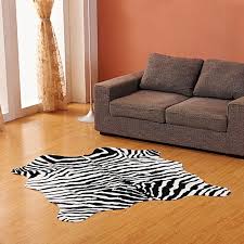 imitation animal skin carpet 140 160cm non slip cow zebra striped area rugs and carpets for home living room bedroom floor mat living room carpet bedroom flooring cow print rug