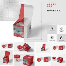 Download Cosmetic Jar Box Mockups Free Download Box Mockup Cosmetic Jars Mockup Free Download