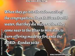 When They Go Into The Tabernacle Of The Congregation They Shall Wash With Water That They Die Not Or When They Come Near To T Mercy Seat The Tabernacle Verses