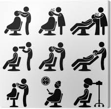 Find salon near me in alhambra, ca. Fototapete Barber Hair Salon Friseur Icon Symbol Zeichen Piktogramm Pixers Wir Leben Um Zu Verandern