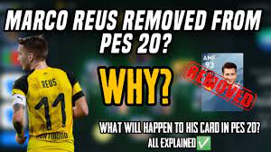 Efootball pes 2020 marco reus removed from pes in datapack 8 0. What Happened To M Reus In Pes 20 What Will Happen To Him In Pes 2021 Data Pack 8 0 Pes 2021 Youtube