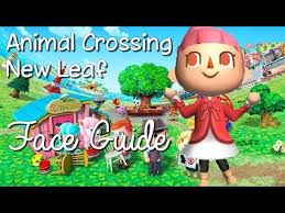 Hair colors for animal crossing new leaf; Animal Crossing New Leaf Face Guide Hd Youtube