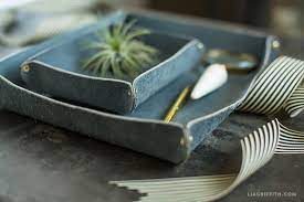 Home » diy/craft » nautical valet tray tutorial. Diy Leather Valet Trays Lia Griffith