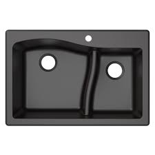 So you do not need to use. 33 Drop In Undermount Granite 60 40 Double Bowl Kitchen Sink In Black