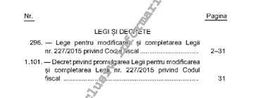 227/2015 privind codul fiscal, publicată în monitorul oficial al româniei, partea i, nr. Oficial Codul Fiscal Modificat Prin Legea 296 Din 21 12 2020 Contabilitate Fiscalitate Monografii Contabile