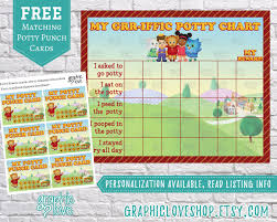 Digital Daniel Tiger Potty Chart Free Punch Cards Mr