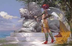 This site does not store any files on its server. Hd Wallpaper Sea Girl Wings Angel Leo Bow Sphinx Wei Feng Capitan Wallpaper Flare