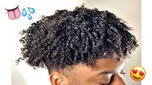 Trendy black boy's hairstyles with curls. How To Get Curly Hair For Black Men Youtube