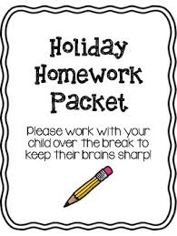 Holiday Homework Packet In 2020 Holiday Homework Homework Letter Cvc Words