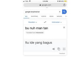 Terjemahkan dengan cepat bahasa indonesia ke bahasa inggris dan sebaliknya di sini! 7 Terjemahan Nyeleneh Ala Google Translate Ini Bikin Geleng Geleng Hot Liputan6 Com