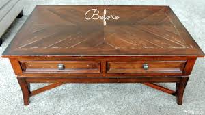 In that case, i'd sand that entire coffee table and whitewash it to match the front of the tv stand. Diy Coffee Table Makeover Cozy Country Living