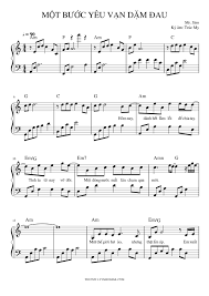 Từ nay ranh giới của hai chúng ta là yêu nhưng không thể nào bước qua ngọn cỏ. Má»™t BÆ°á»›c Yeu Váº¡n Dáº·m Ä'au Mr Siro Sheet Music For Piano Solo Musescore Com