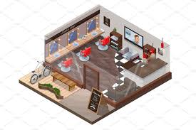 Barbershop Isometric Constructor Barber Shop Interior Hair Salon Design Shop Interior Design