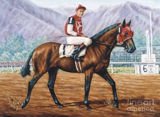 Seabiscuit at Santa Anita Painting by Thomas Allen Pauly - Fine Art America