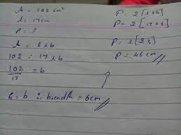 What number is 102 less than 10? The Area Of A Rectangle Is 102 Sqcm If Its Length Is 17 Cm What Is Its Perimeter Brainly In
