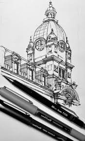 Sinclair Center Center Sinclair Architecture Drawing Art Architecture Drawing Sketchbooks Building Art